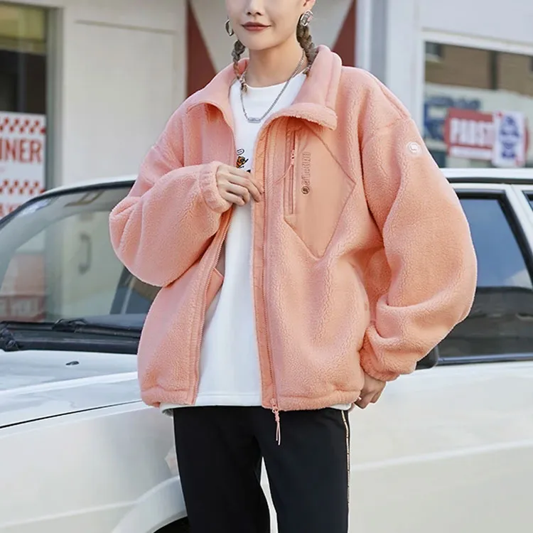 LiNing Badfive Velvet feel Coat Unisex Misty Rose Pink-4