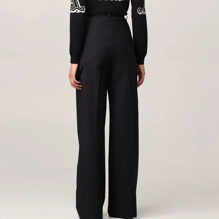 MaxMara Casual Pants Women's Blue-5