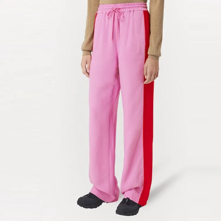 Burberry Side Stripe Wide Leg Pant 'Primrose Pink'-3
