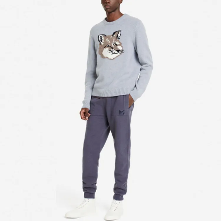 Maison Kitsune Sweaters Men Gray-2