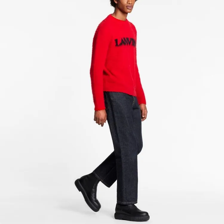 Lanvin Cashmere Sweaters Men Red-3