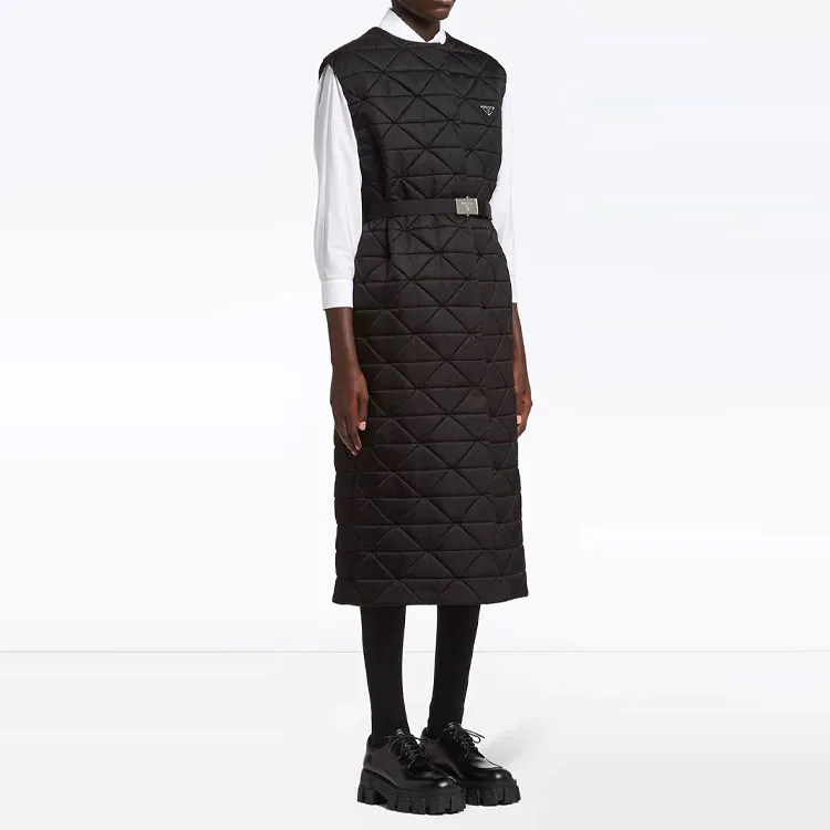 PRADA FW21 Sleeveless Dress Black Women's-3