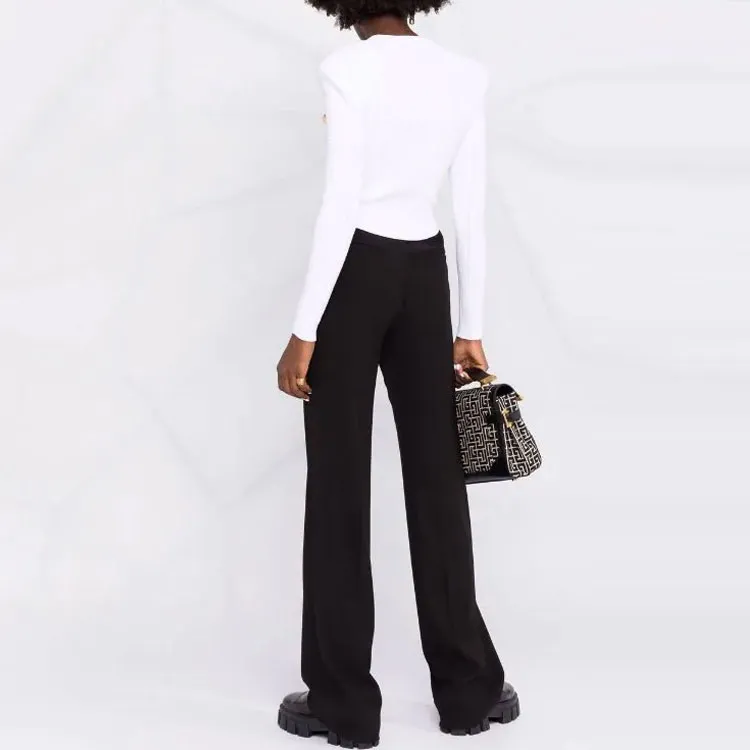 BALMAIN Slim Fit Knitwear Women's White-2