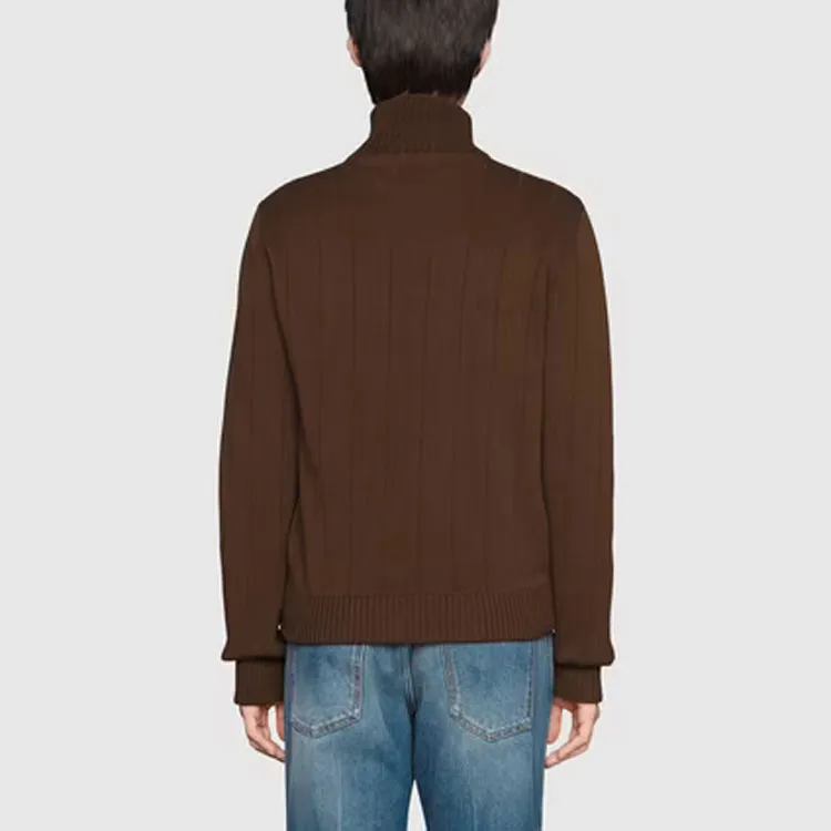 GUCCI Jackets Men Brown-4