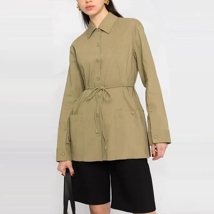THEORY Shirts Women's Green-3