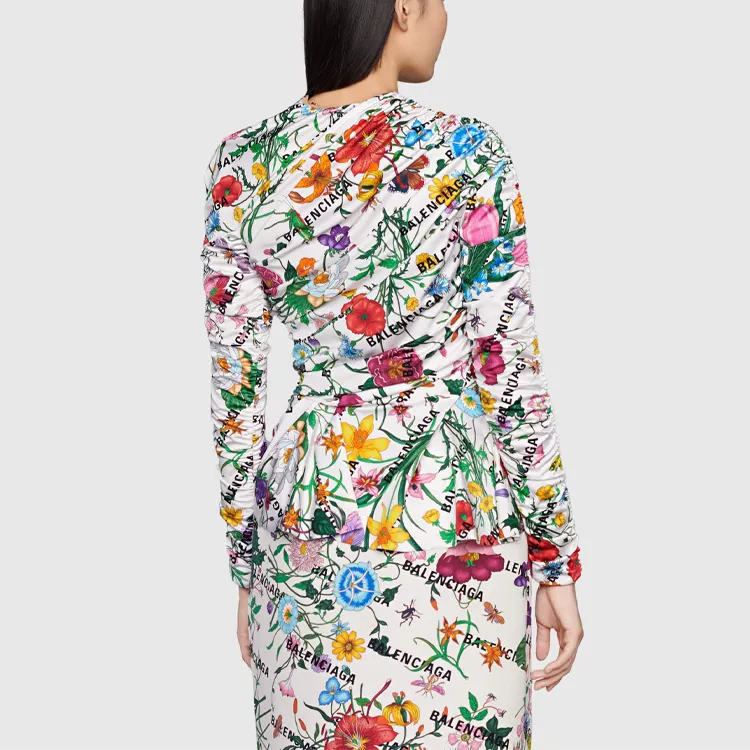 Balenciaga X GUCCI T-Shirts Women's Multicolor-1