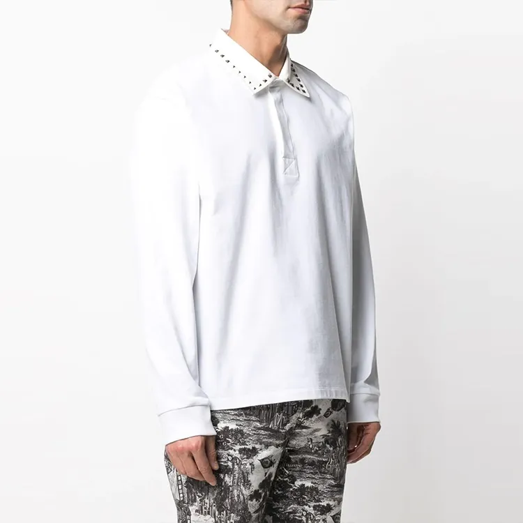 Valentino Polo Shirts Men White-3
