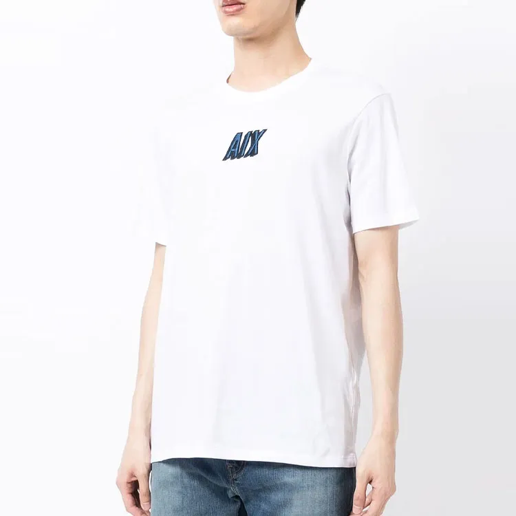 ARMANI EXCHANGE Men's Front Logo T-shirt White-2
