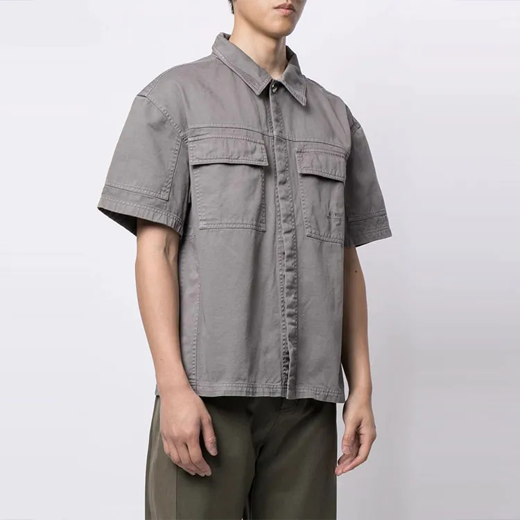 A COLD WALL* Boxy fit Cotton Shirt-1
