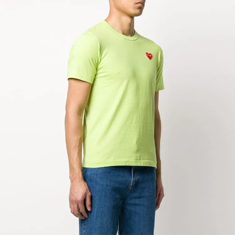 CDG Play T Shirts Men Green-1