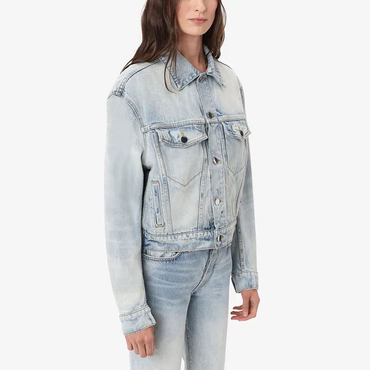 AMIRI Denim Jackets Women's Blue-2