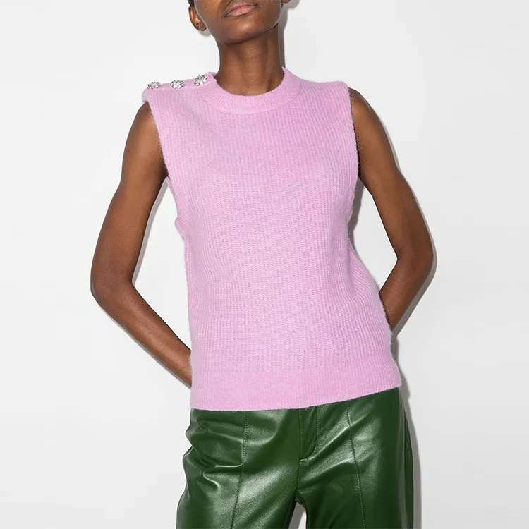 GANNI Cashmere Sweaters Women's Pink-2