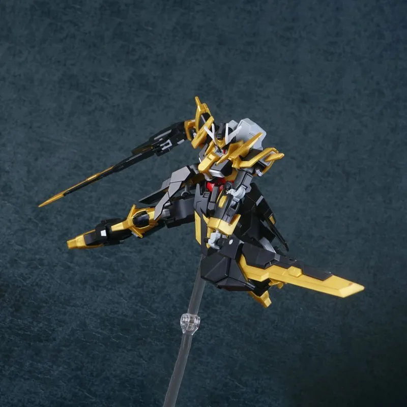 BANDAI Gundam Other Characters HGBF 1/144 BF/BD Gundam Build Fighters Pitch Black Knight Gundam Model Kits 13cm-4