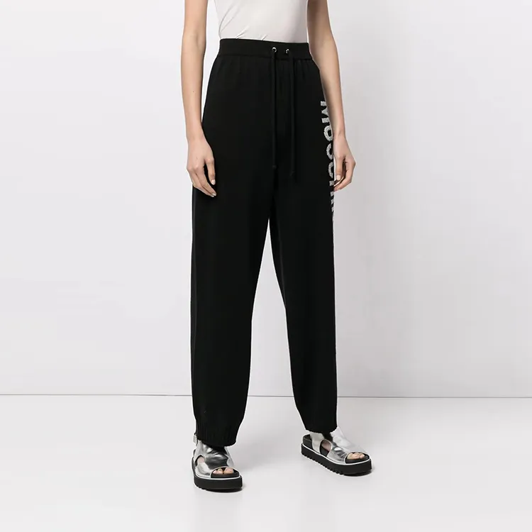MOSCHINO Knitted Sweatpants Women's Black-2