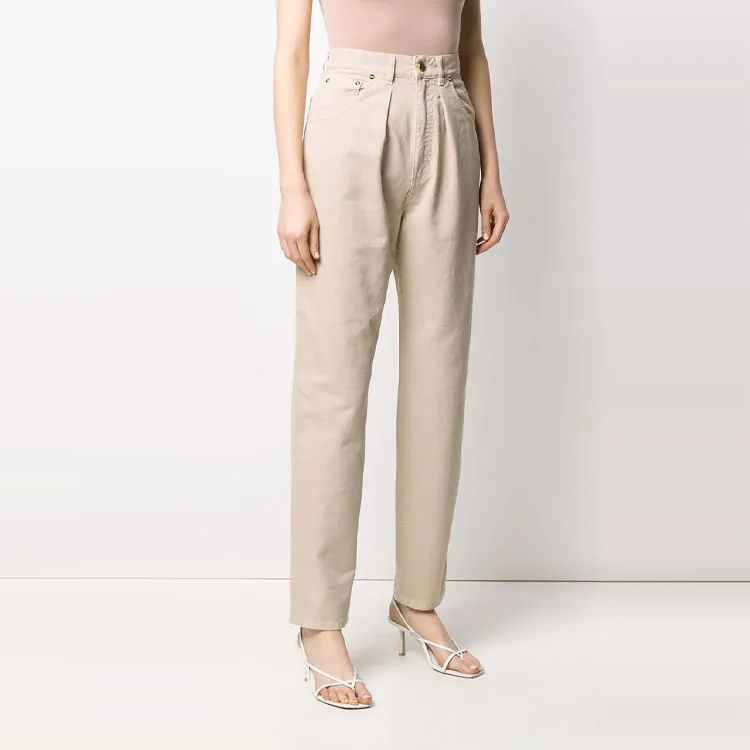 ALBERTA FERRETTI Jeans Women's Ecru-3