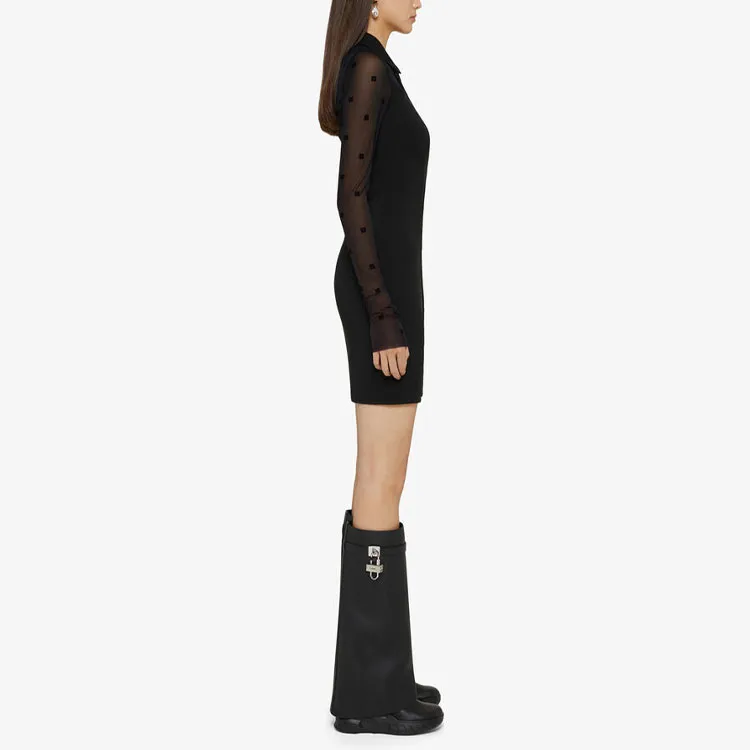 Givenchy Semi Sheer Mini Dress 'Black'-3