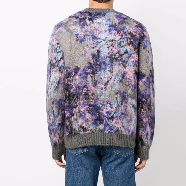 MSGM Sweaters Men Purple-2