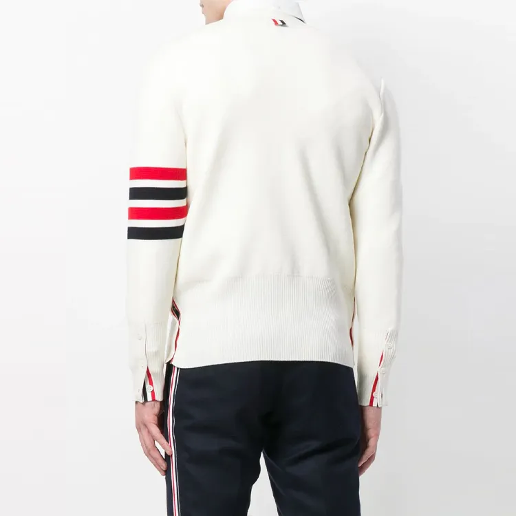 THOM BROWNE· FW21 Sweater Men's White-2