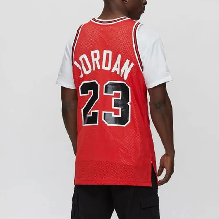 Mitchell & Ness Basketball Jersey Men's Red-2