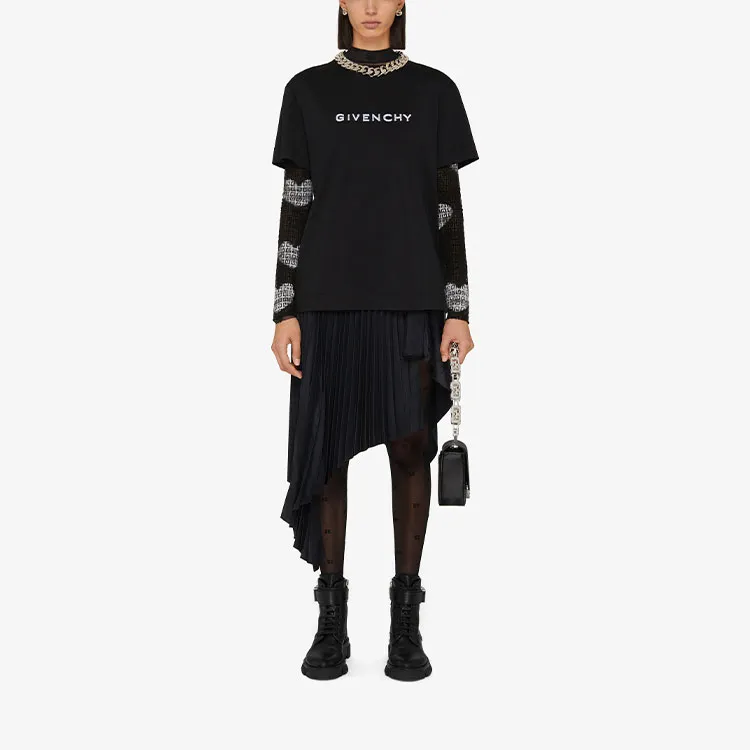Givenchy Fitted Short Sleeve T Shirt 'Black'-1