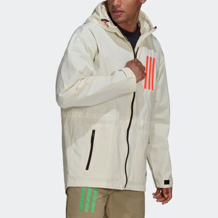 Adidas W.N.D. Jacket Men's Yellow White-4