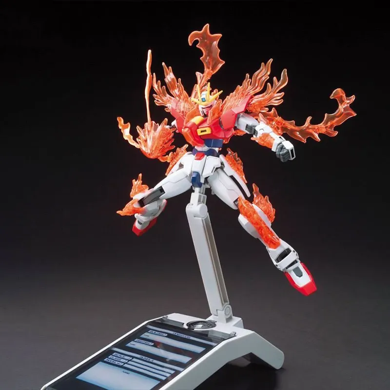 BANDAI HG Collection BF/BD Mobile Suit Gundam Build Fighters TRY Burning Gundam Model Kits-4