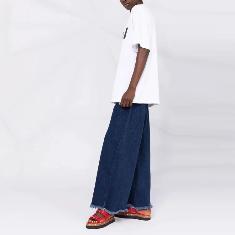 MARNI Oversized Logo T Shirts White-3