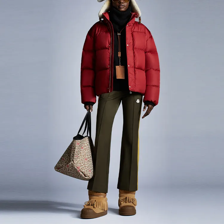 Palm Angels X MONCLER GENIUS MONCLER GENIUS X PALM ANGEL Down Jackets Unisex Red-3