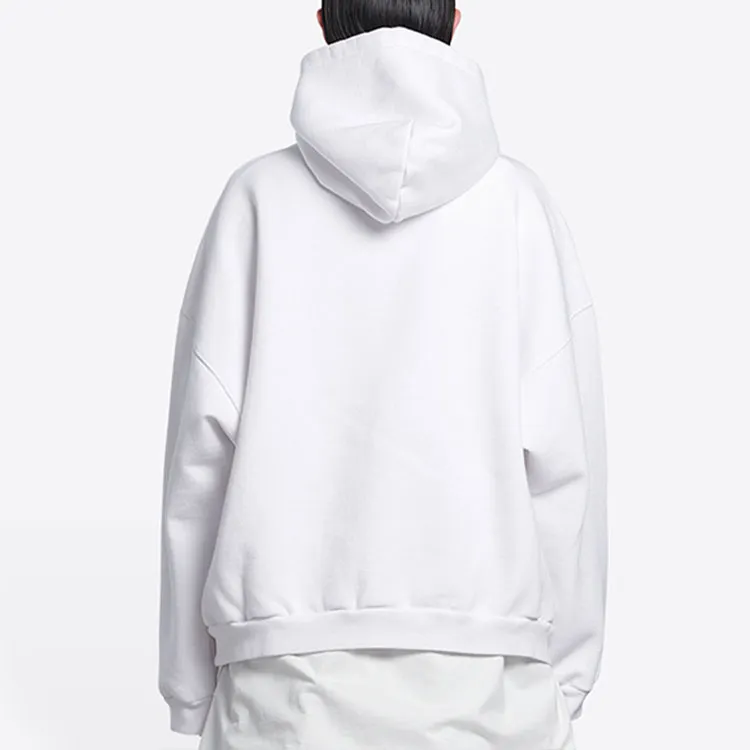 Balenciaga Wide Fit Hoodie 'White/Bubblegum'-5