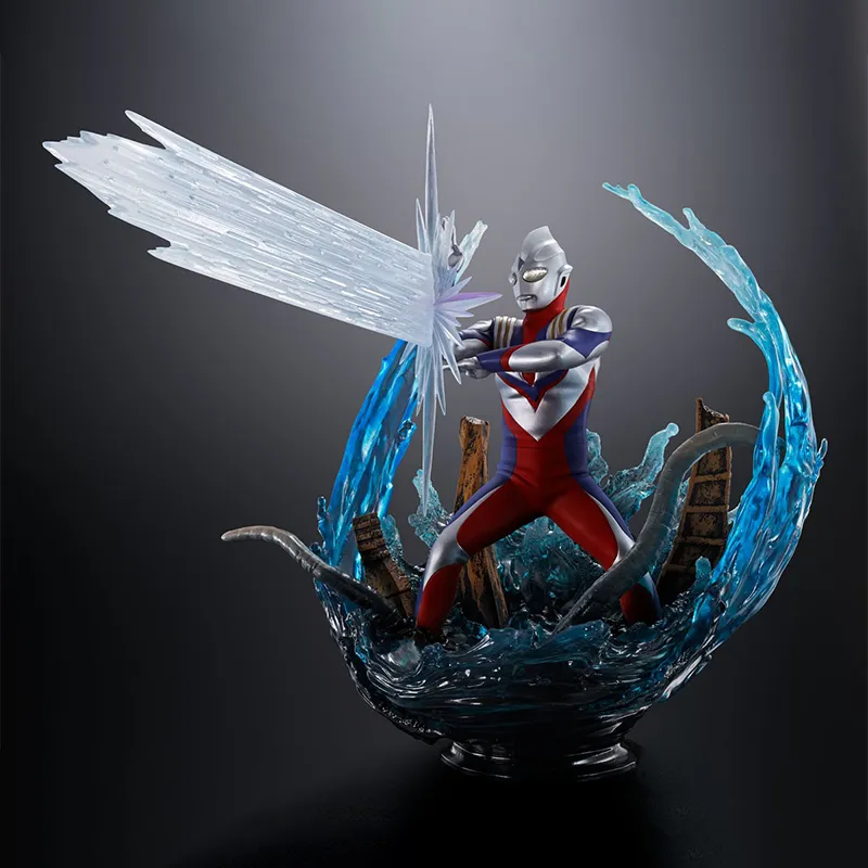 BANDAI ZERO Ultraman Tiga Figuarts Ultra Battle Composite Form Scale Figures 20cm-4