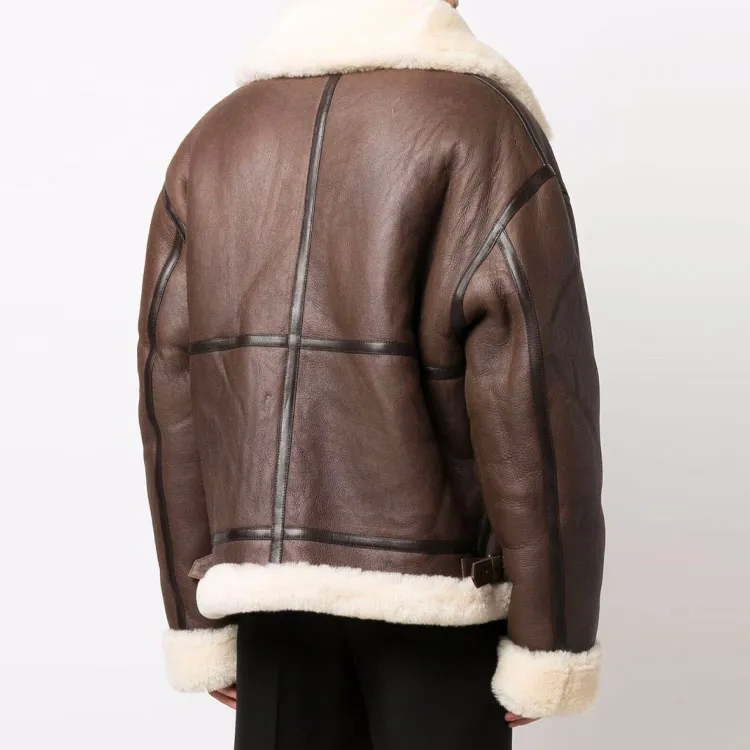 Vetements Leather Jackets Unisex Brown-3