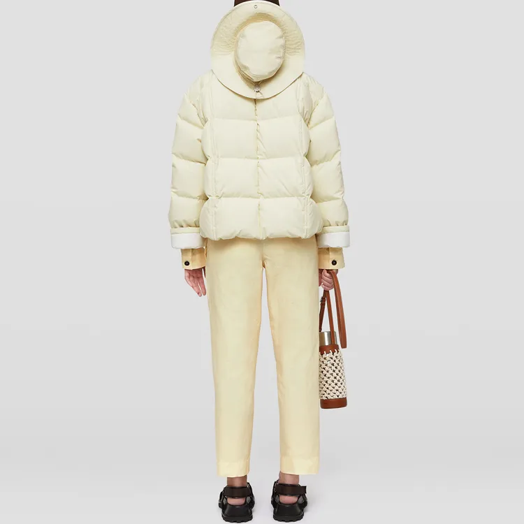 JIL SANDER Down Jacket Women's Ecru-1