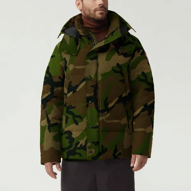 Canada Goose Down Jacket Men's Green Camouflage-3