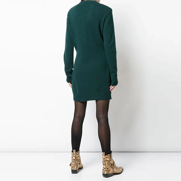Chloé Long Sleeved Dresses Women's Green-3