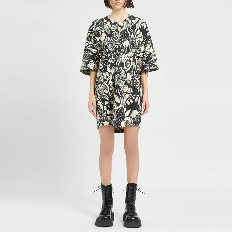 SportMa Short Sleeved Dress Women's Black-2