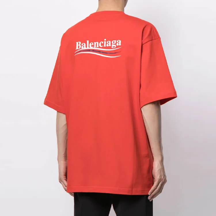 Balenciaga T Shirts Men Red-3