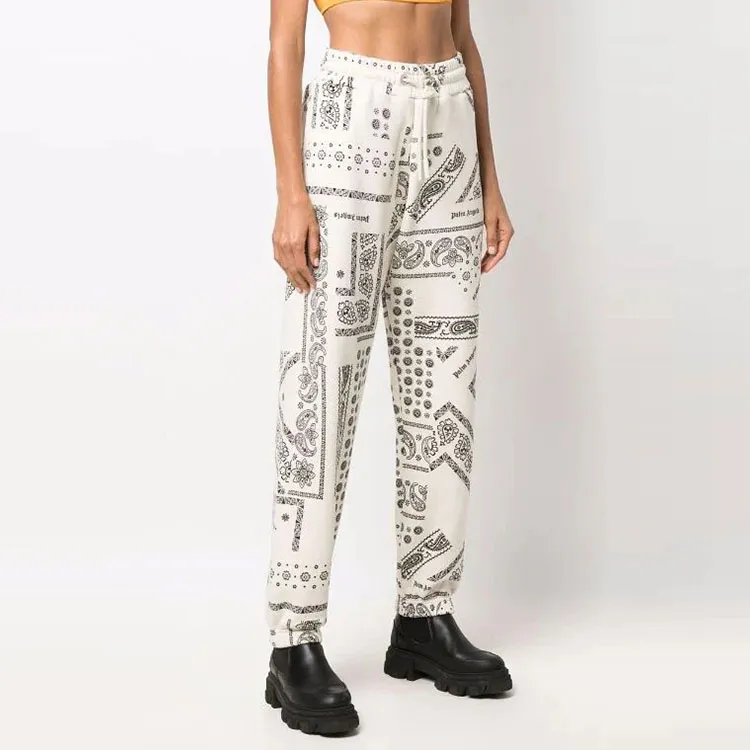 PALM ANGELS Knitted Sweatpants Women's White-3