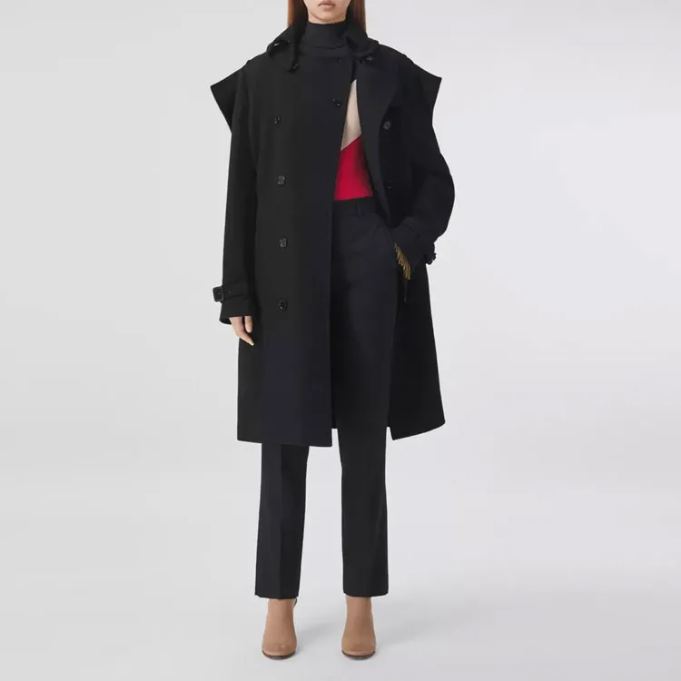 Burberry Trench Coat Women's Black-1