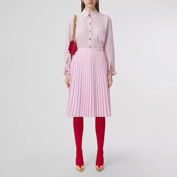 Burberry Shirt Women's Light Candy Pink-1