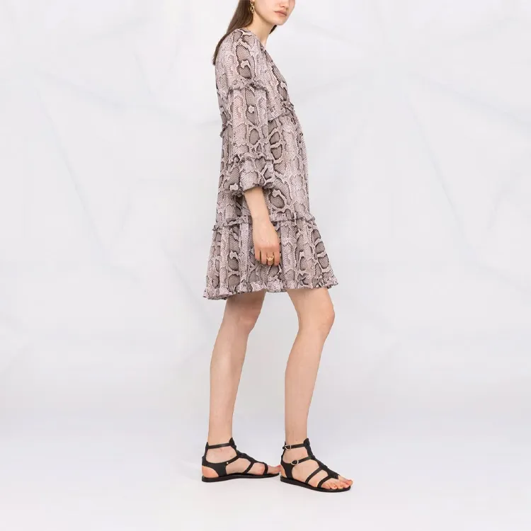 MICHAEL KORS Long Sleeved Dresses Women's Light Umber-3