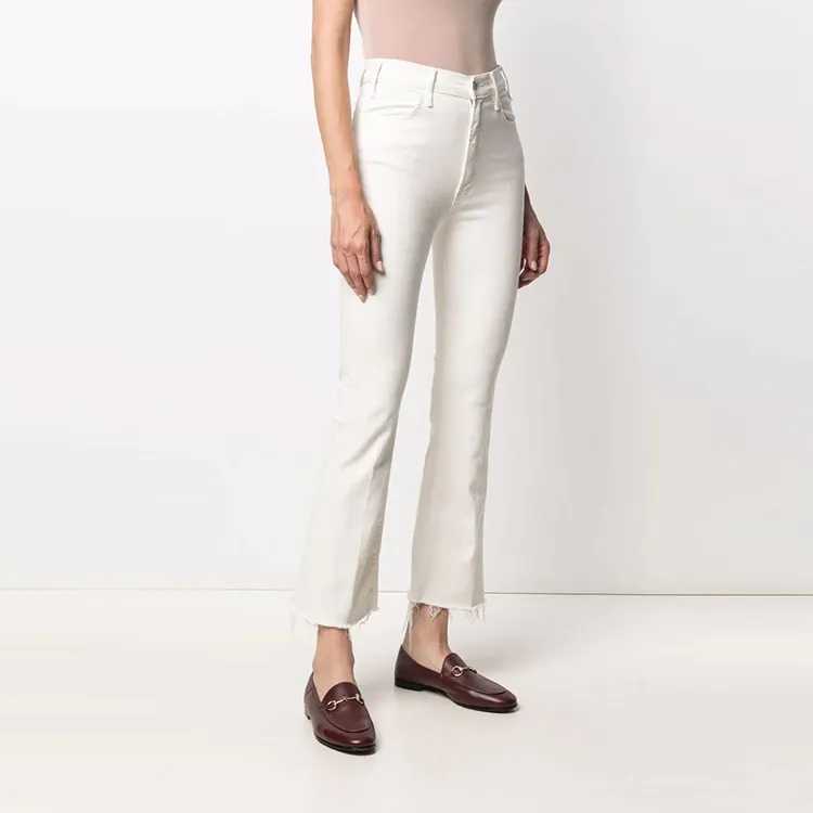 MOTHER The Hustler Ankle Fray Bootcut Jeans-2