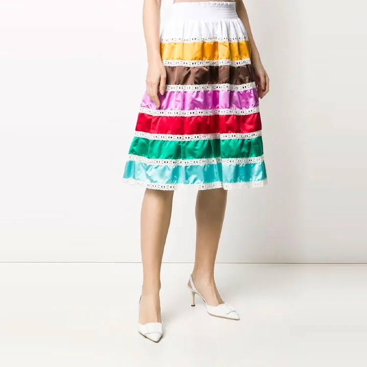 PRADA Casual Long Skirts Women's Multicolor-3