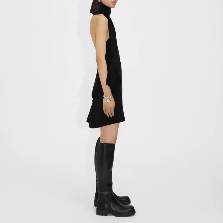 Bottega Veneta Wraparound Neck Tassel Embellished Top-4