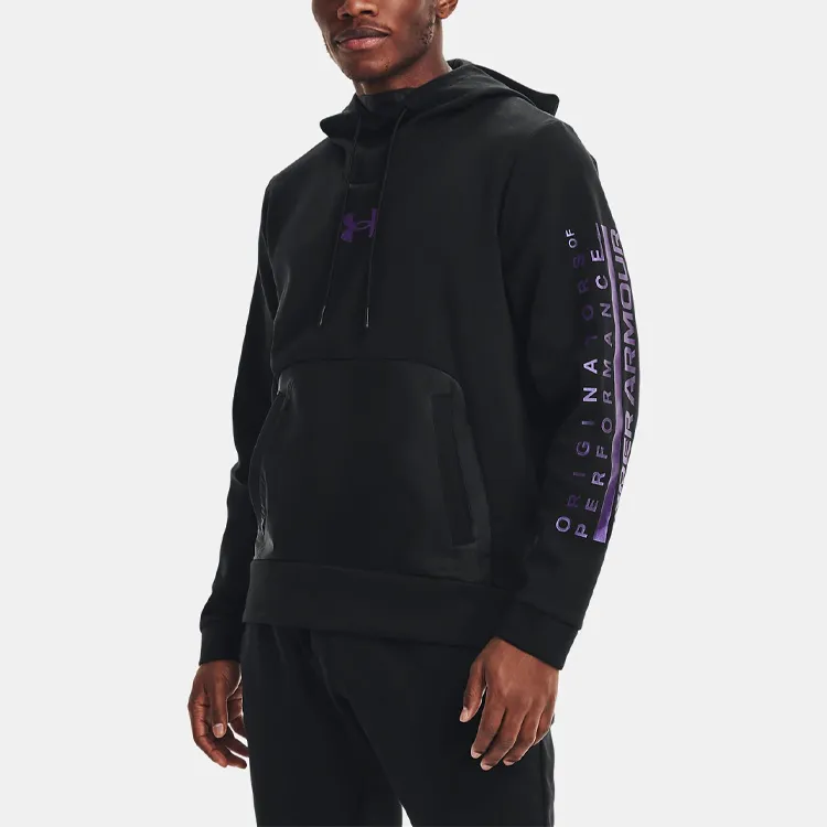 Under Armour Sweatshirt Men's Black Purple-3