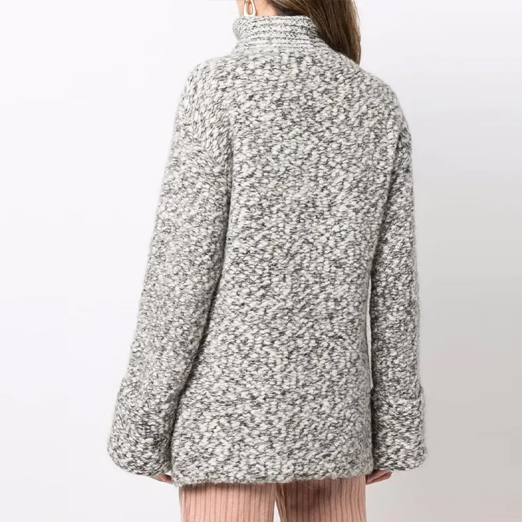 GANNI SS22 Loose Fit Sweater Women's Gray-2