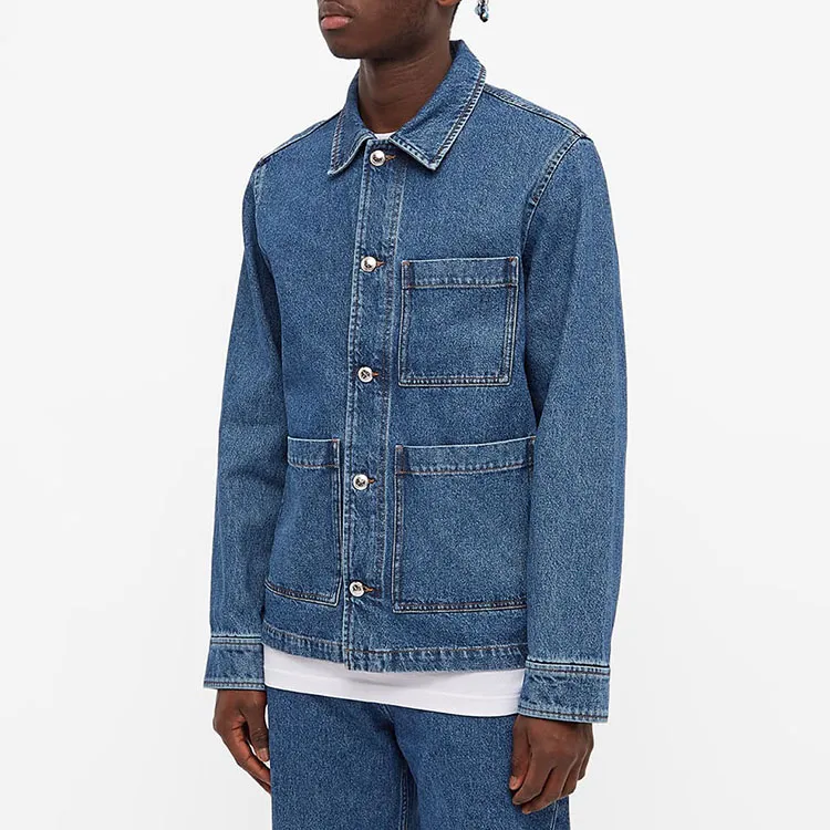 A.P.C Denim Jackets Men Blue-3