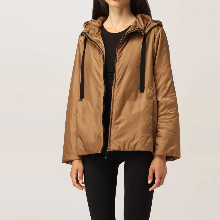 MaxMara Satin Hooded Jacket-3