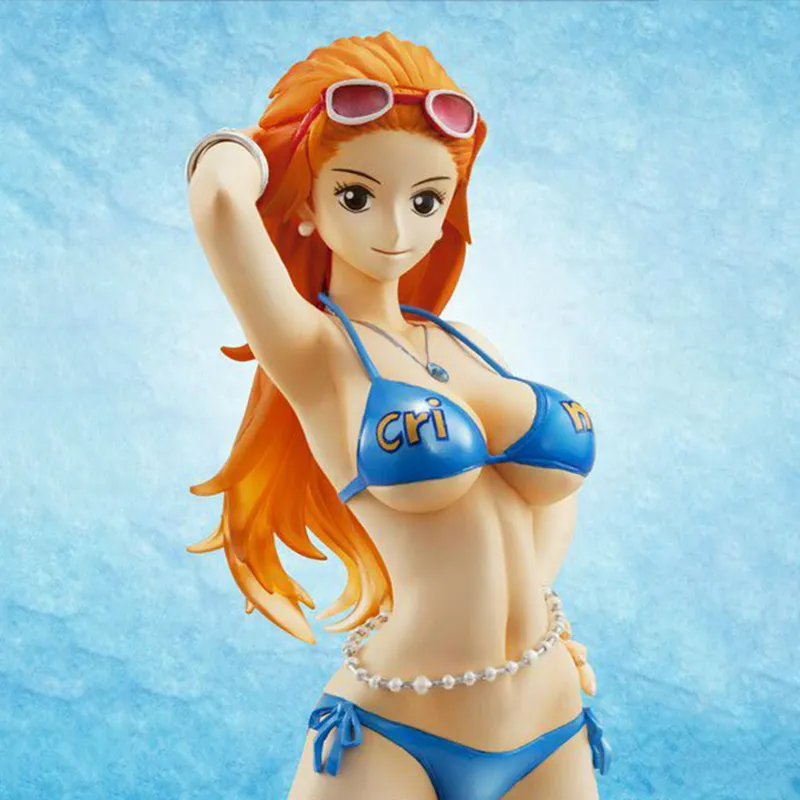 MegaHouse One Piece POP Nami Crimin Swimsuit Ver. Scale Figures 22cm-3