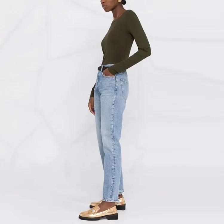 AGOLDE Fran Low-rise Straight-leg Jeans-1