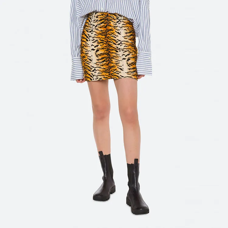 PHILOSOPHY DI LORENZO SERAFINI FW21 Cropped Skirt Brown-2